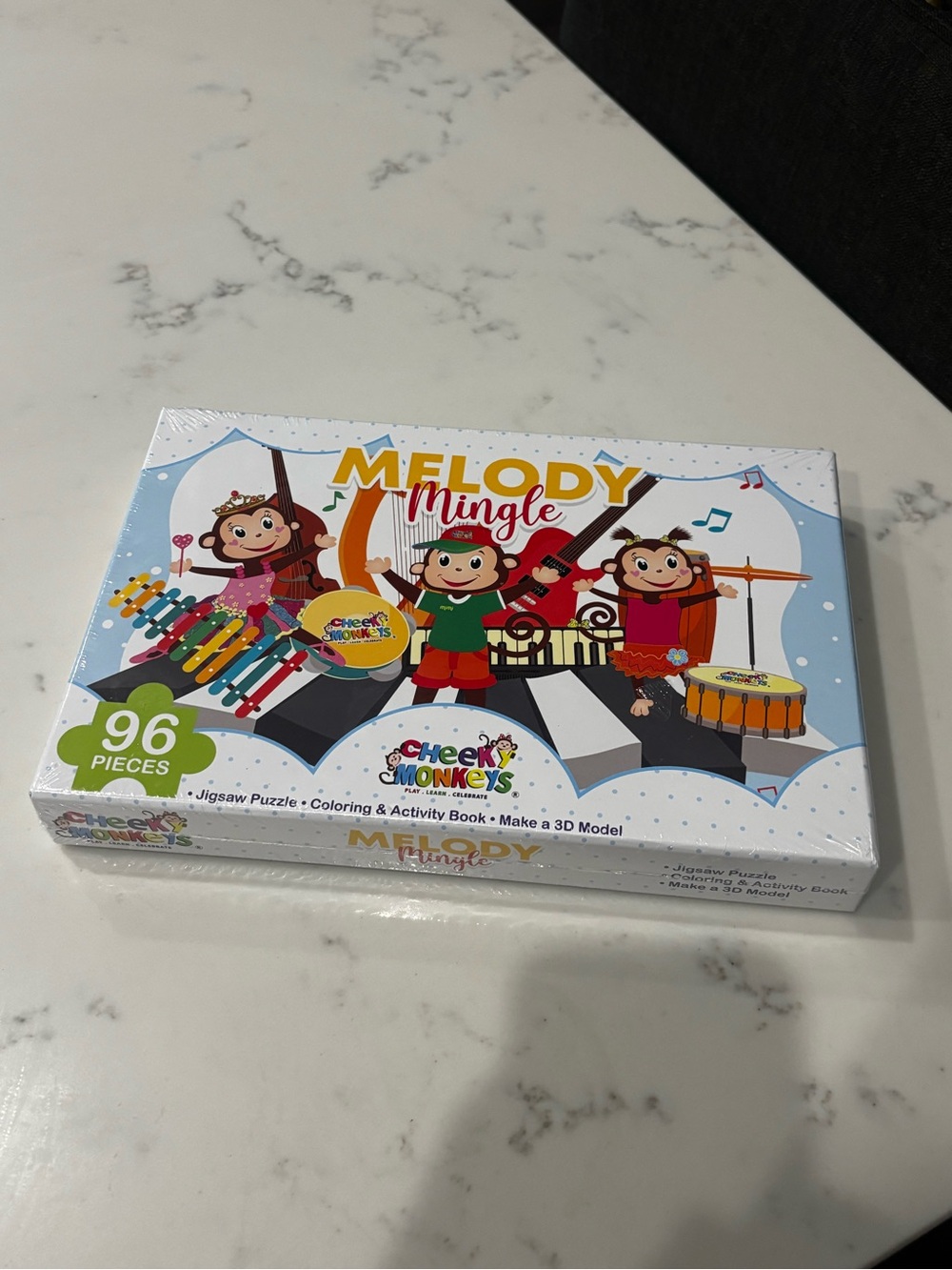 Melody Mingle Kids Music Puzzle & Activity Set - Blue